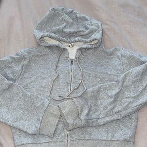 Gray Zip-Up Hoodie
